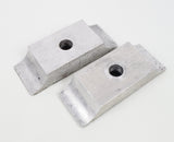 Pair of Flush Fitting Engine Mount Clamps 30mm x 92mm