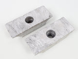Pair of Flush Fitting Engine Mount Clamps 30mm x 92mm
