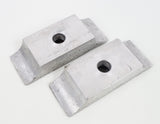 Pair of Flush Fitting Engine Mount Clamps 30mm x 92mm