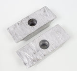 Pair of Flush Fitting Engine Mount Clamps 30mm x 92mm