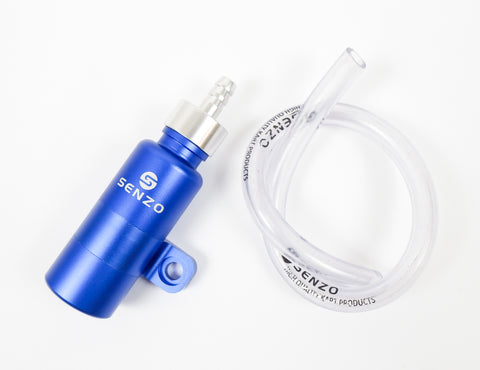Senzo Blue Aluminium Overflow / Recovery Bottle for Radiators