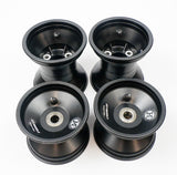 Jet Alloy Black Central Offset 105/140mm Cadet Wheel Rim Set
