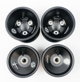 Jet Alloy Black Central Offset 105/140mm Cadet Wheel Rim Set