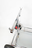 Chrome 3 Wheel Trolley with Shelf