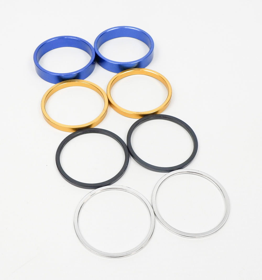 Set of 8 Annodised 50mm Rear Axle Hub Spacers