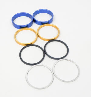 Set of 8 Annodised 50mm Rear Axle Hub Spacers