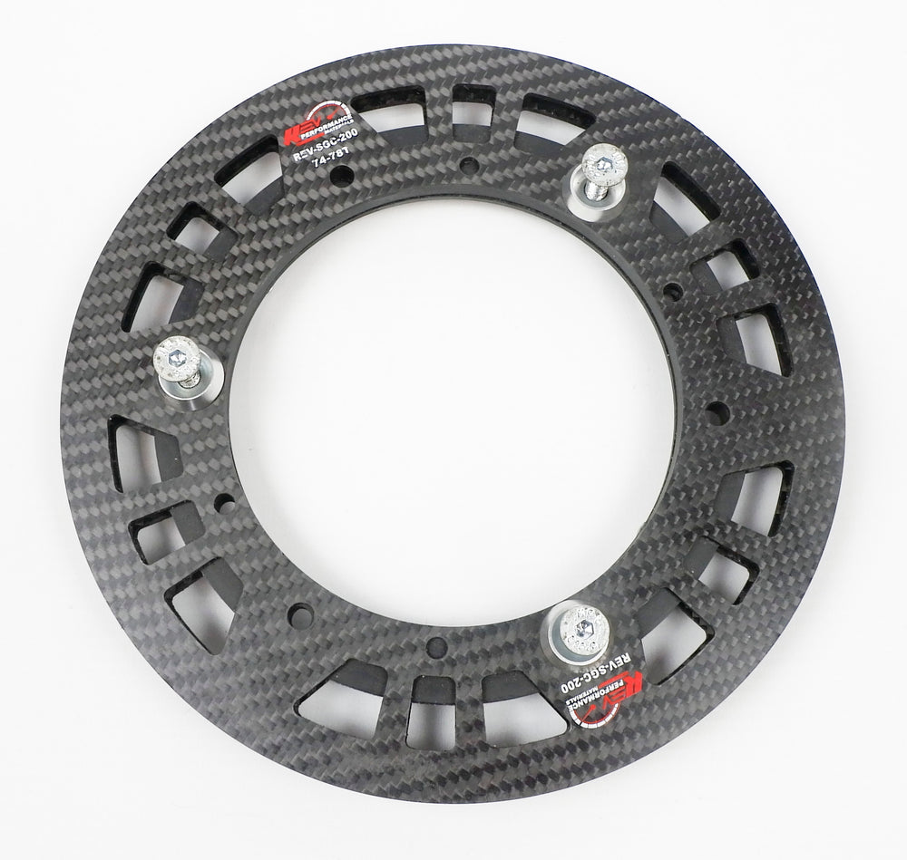 REV Performance Carbon Fibre 74T - 78T Sprocket Protector