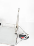 Chrome 3 Wheel Trolley with Shelf