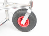 Chrome 3 Wheel Trolley with Shelf