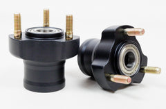 Pair of Black 17mm x 55mm Front Hubs