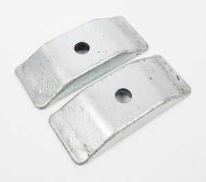 Pair of Flush Fitting Engine Mount Clamps 30mm x 92mm