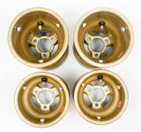 OTK Tony Kart AXP Gold Aluminium 130/180 Wheel Rim Set