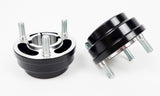 Set of Black Aluminium 30mm x 35mm Rear Hubs