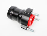 Pair of Black Aluminium 25mm x 75mm Front Hubs