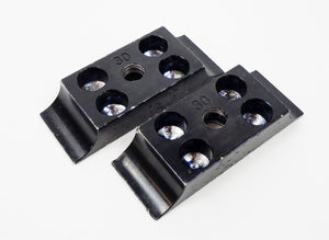 Pair of Flush Fitting Engine Mount Clamps 30mm x 92mm