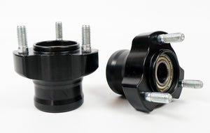 Pair of Black 17mm x 50mm Front Hubs