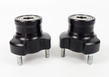 Pair of Black 17mm x 50mm Front Hubs