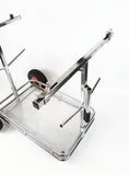 Senzo Chrome 4 Wheel Trolley with Shelf