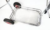 Senzo Chrome 4 Wheel Trolley with Shelf