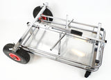 Senzo Chrome 4 Wheel Trolley with Shelf