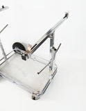 Senzo Chrome 4 Wheel Trolley with Shelf