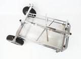 Senzo Chrome 4 Wheel Trolley with Shelf