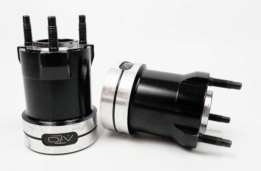 ALTO Double Bolt Black 50mm x 90mm Rear Hub Set