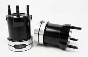 ALTO Double Bolt Black 50mm x 90mm Rear Hub Set