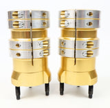 Alto Aluminium 50mm x 120mm Long 4 Bolt Rear Hub Set