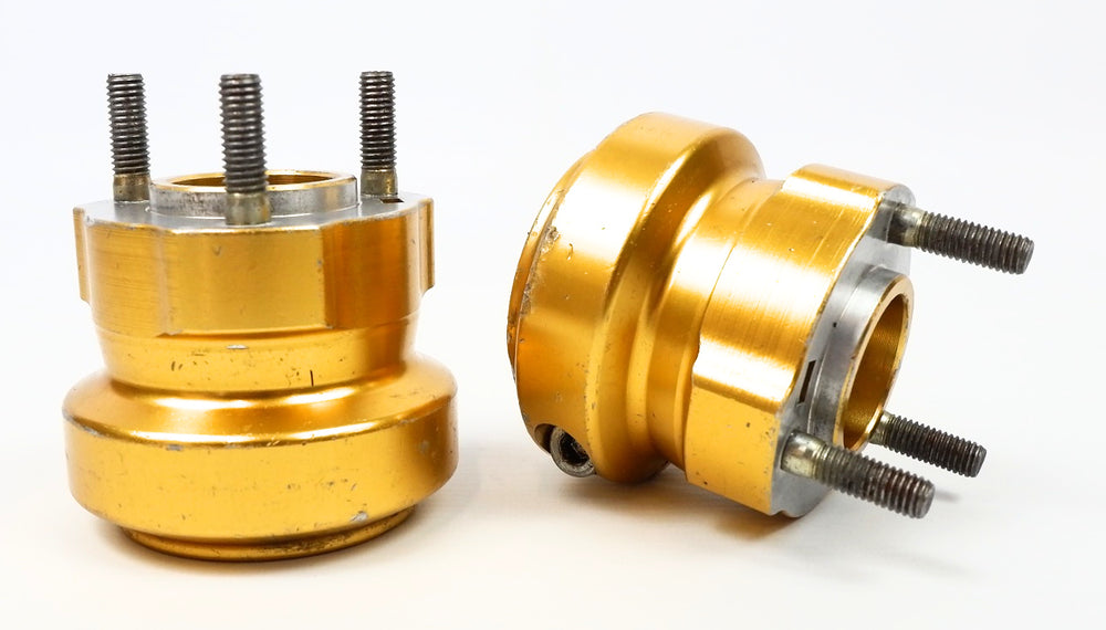 Set of Aluminium 50mm x 62mm Short Rear Hubs