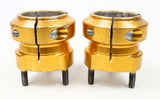 Set of Aluminium 50mm x 62mm Short Rear Hubs