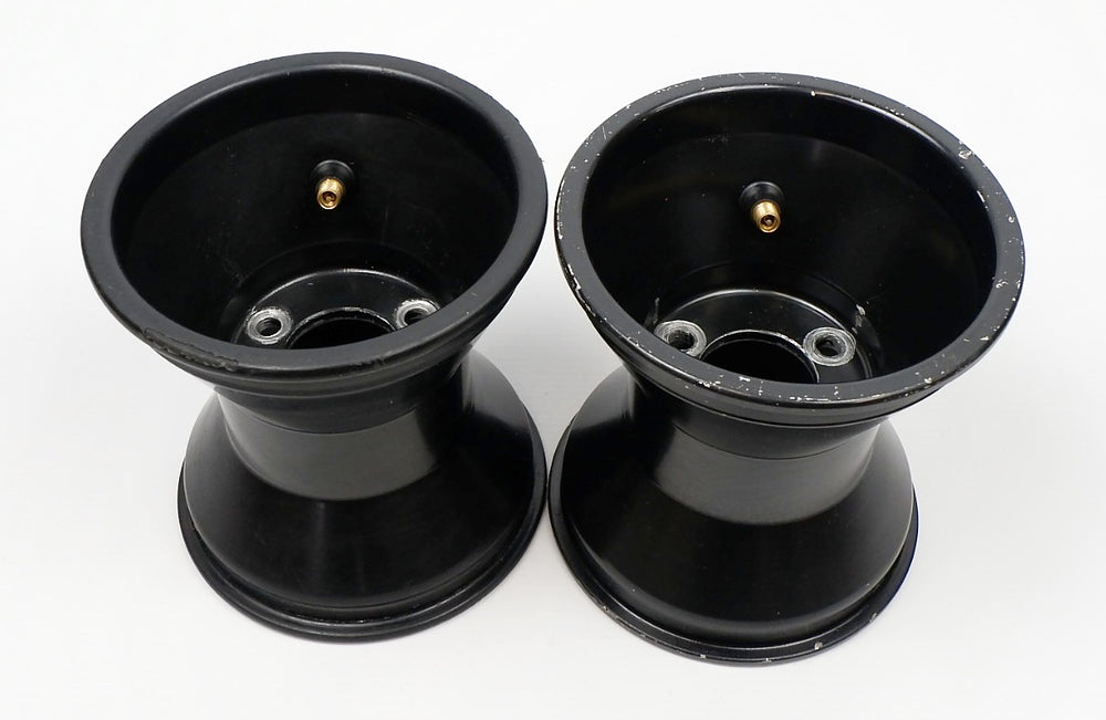 Black Jet Aluminium 145mm Rear Wheel Rim Pair
