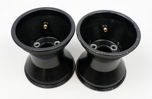 Black Jet Aluminium 145mm Rear Wheel Rim Pair