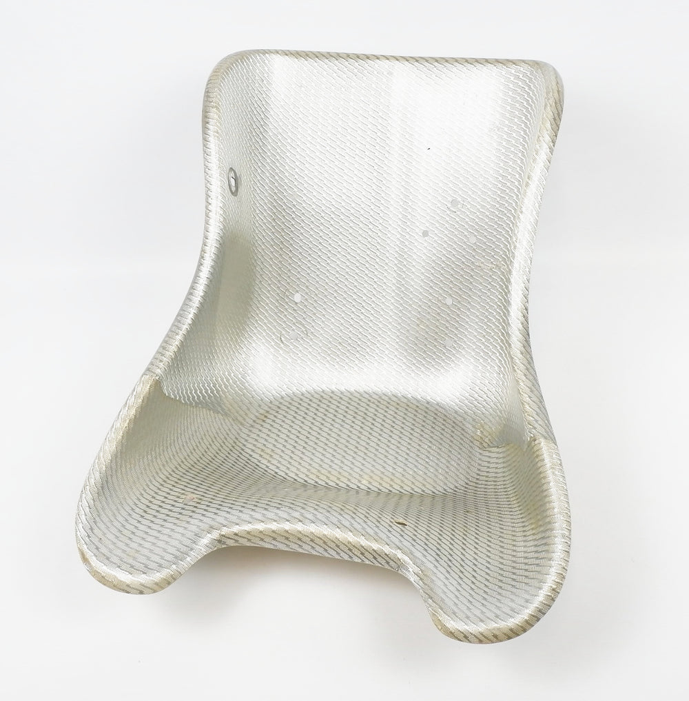 IPK Intrepid Silver Flat Bottom Kart Seat - Medium