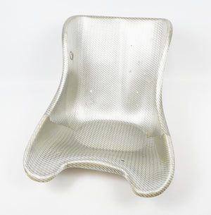 IPK Intrepid Silver Flat Bottom Kart Seat - Medium