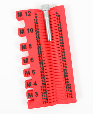 Metric Bolt & Screw Measurement Gauge