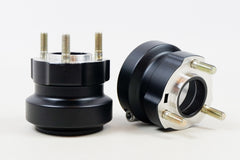 Set of Black 50mm x 62mm Rear Hubs