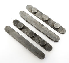 Set of 4 3 Peg Axle Key Ways 17mm x 8mm