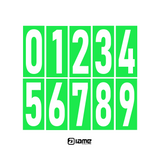Precision Kart Number Sticker (Single)