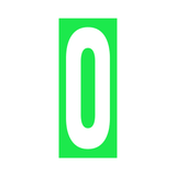 Precision Kart Number Sticker (Single)