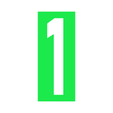 Precision Kart Number Sticker (Single)