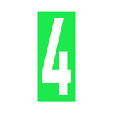 Precision Kart Number Sticker (Single)