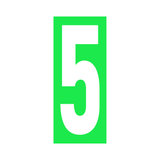 Precision Kart Number Sticker (Single)