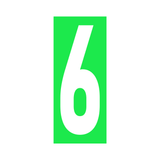 Precision Kart Number Sticker (Single)