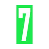Precision Kart Number Sticker (Single)