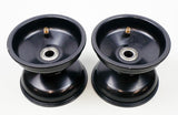Jet Black 115mm Central Offset Cadet Front Wheel Rim Pair