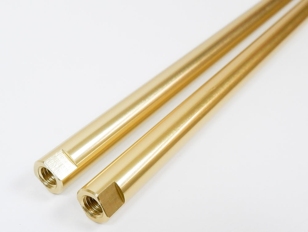 Pair of Senzo Round Gold 225mm M8 Track Rods