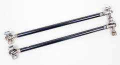 Complete 265mm M8 Round Black Track Rod Set