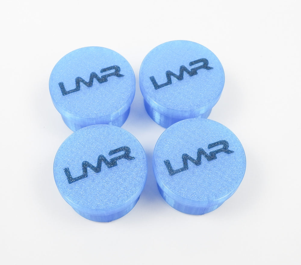 Set of 4 LMR 30mm Chassis Plugs Blue