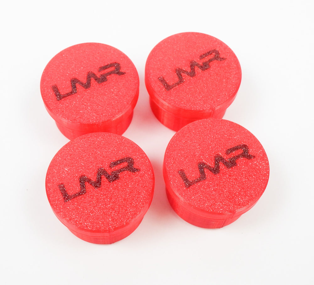 Set of 4 LMR 30mm Chassis Plugs Red